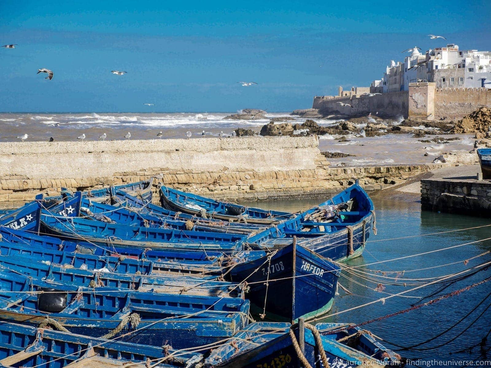 Fishing boats Essaouira game of thrones
