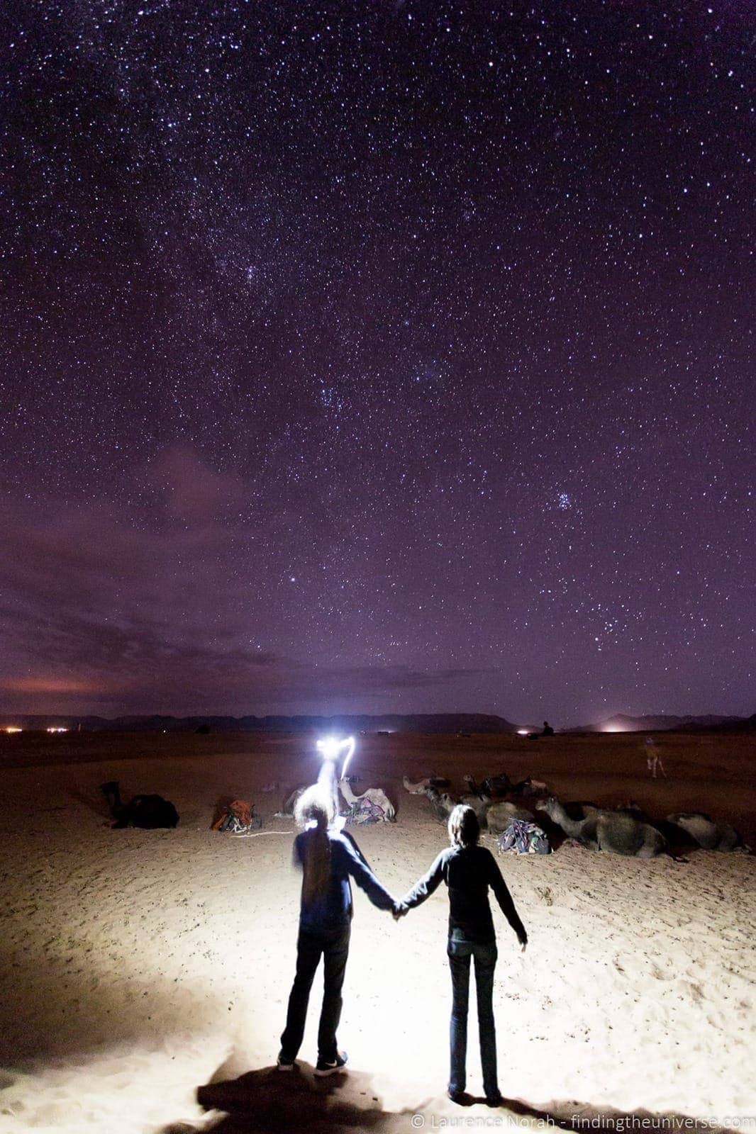 Star gazing Morocco and camels