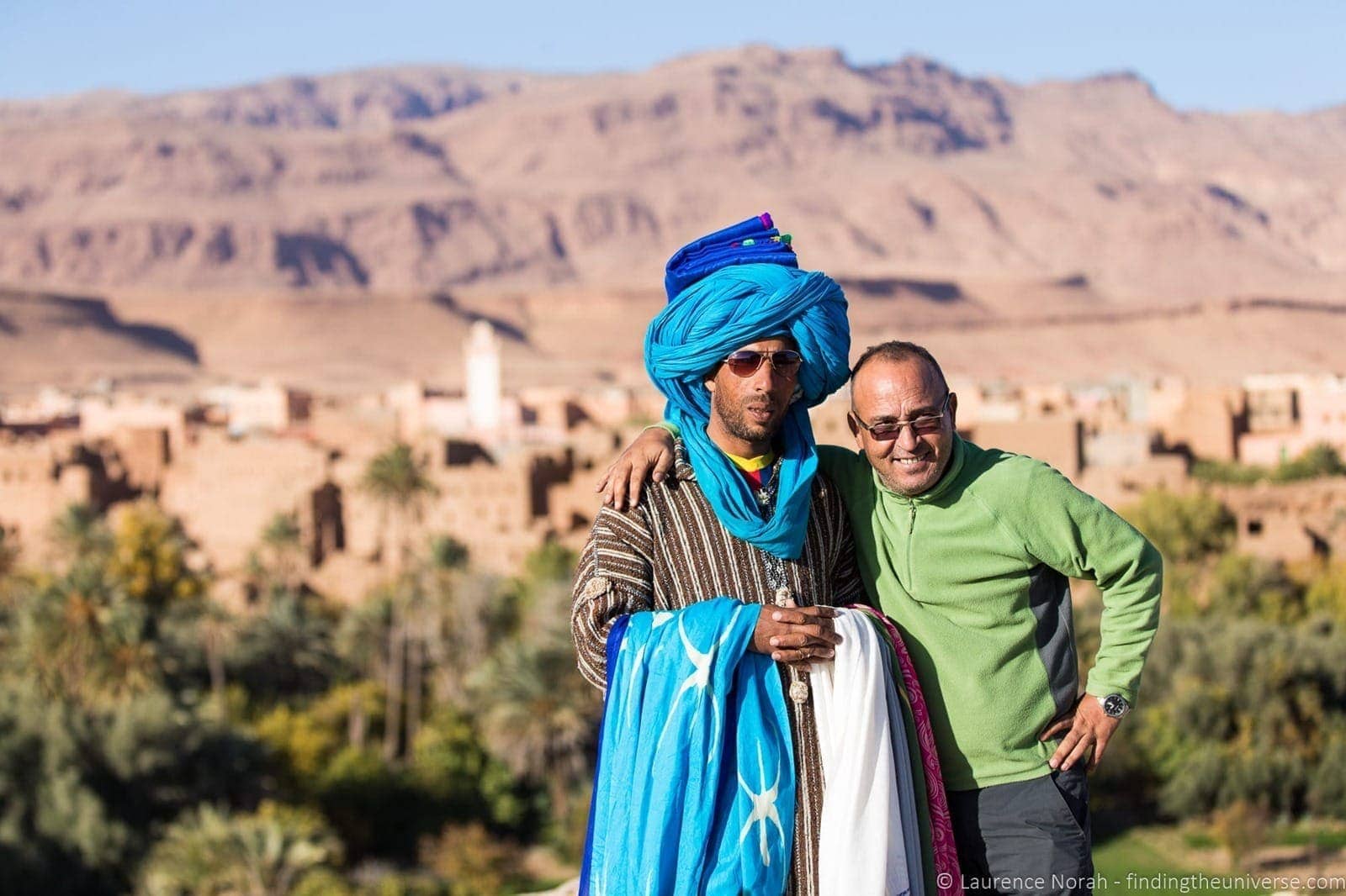 Travel talk guide and salesman Morocco