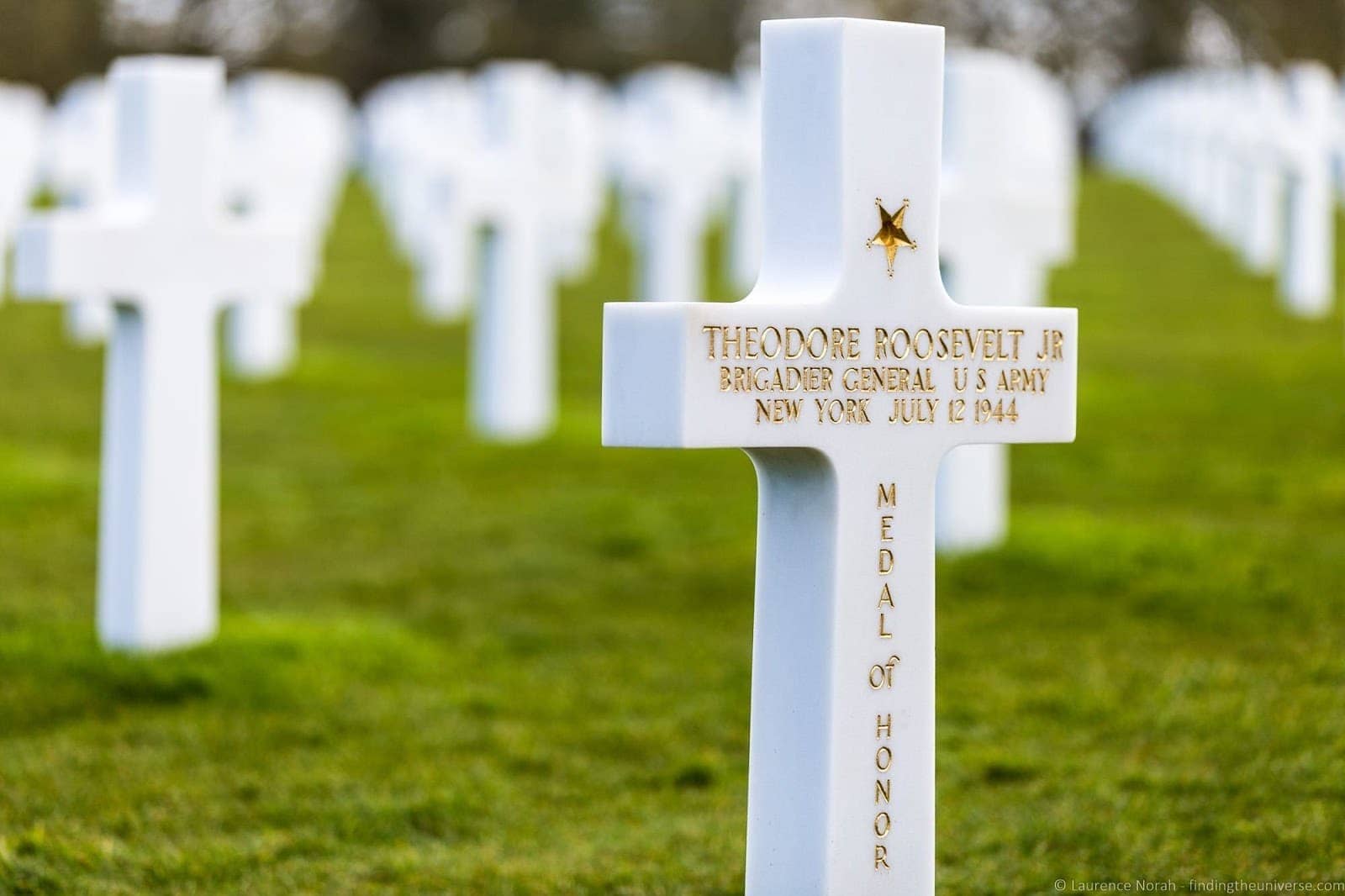 American War Cemetery Normandy Theodore Roosevelt