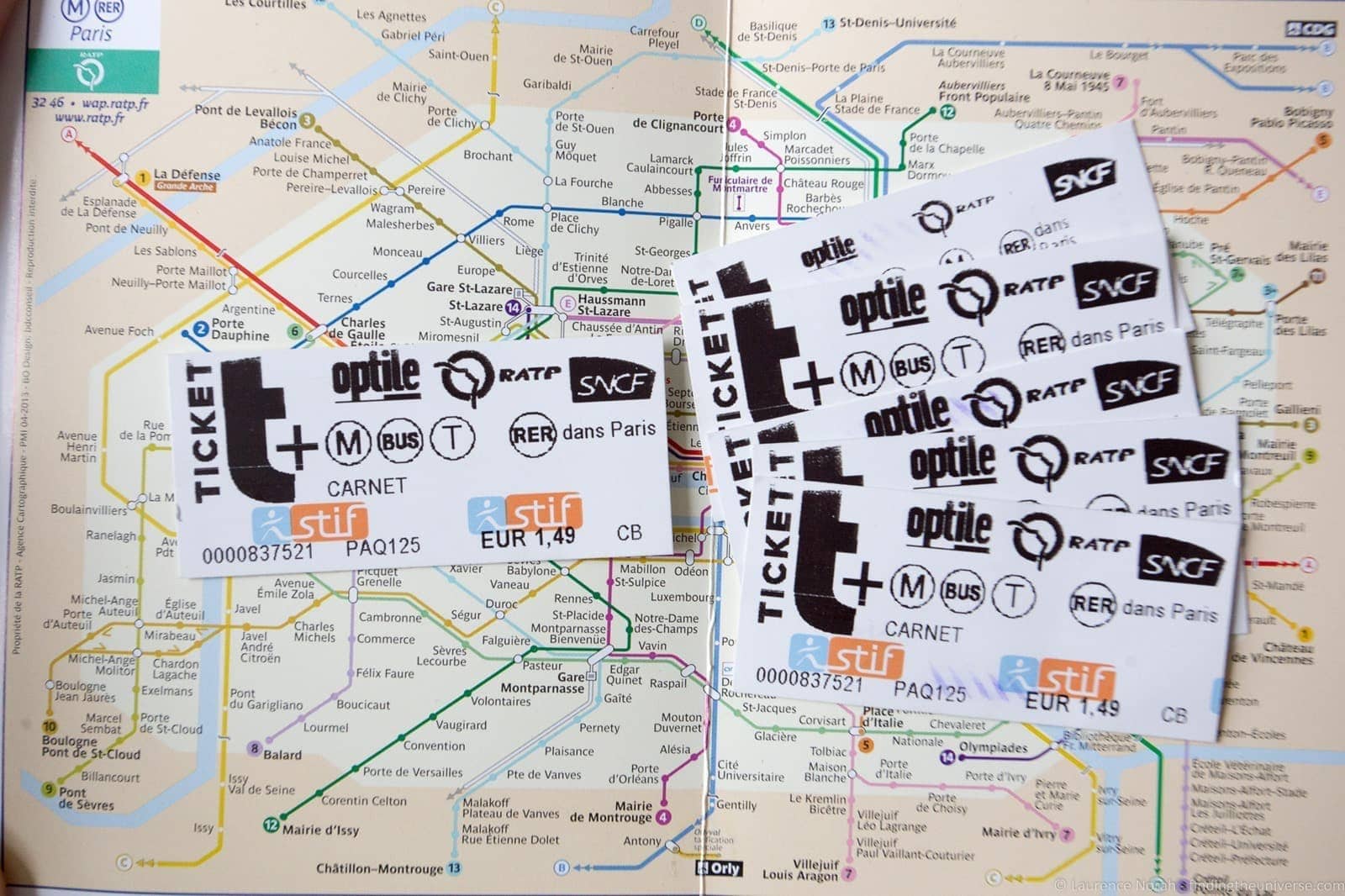 RATP cards Paris
