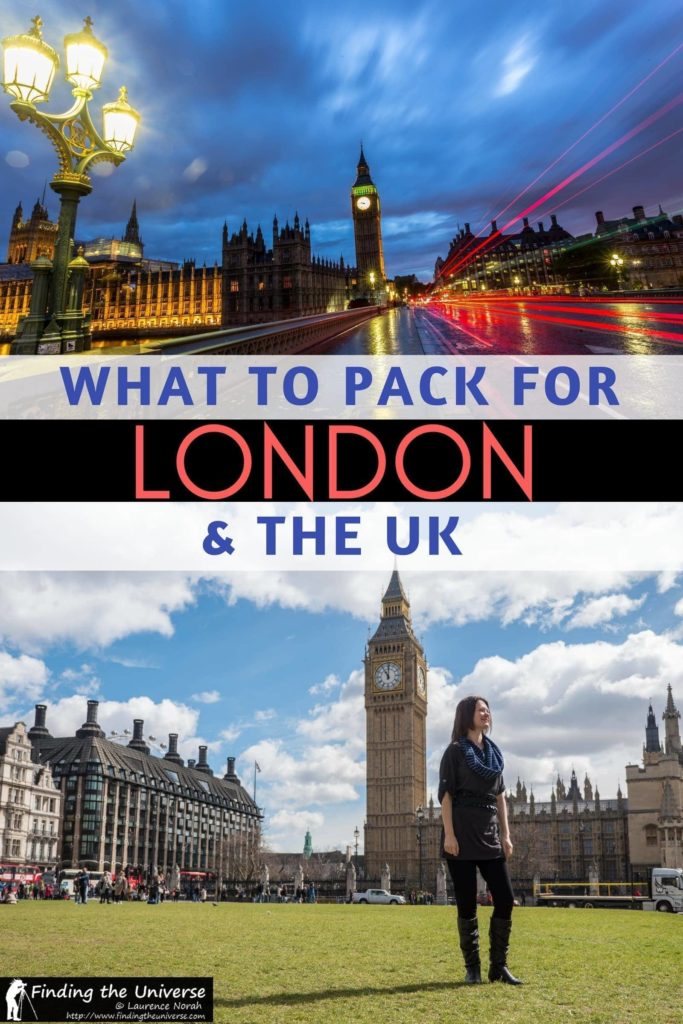 A detailed packing list for London and the UK, detailing everything you need to pack for a trip to London at any time of year, including clothing, electronics, camera gear and more! Everything you need to know to help you plan your packing for London!