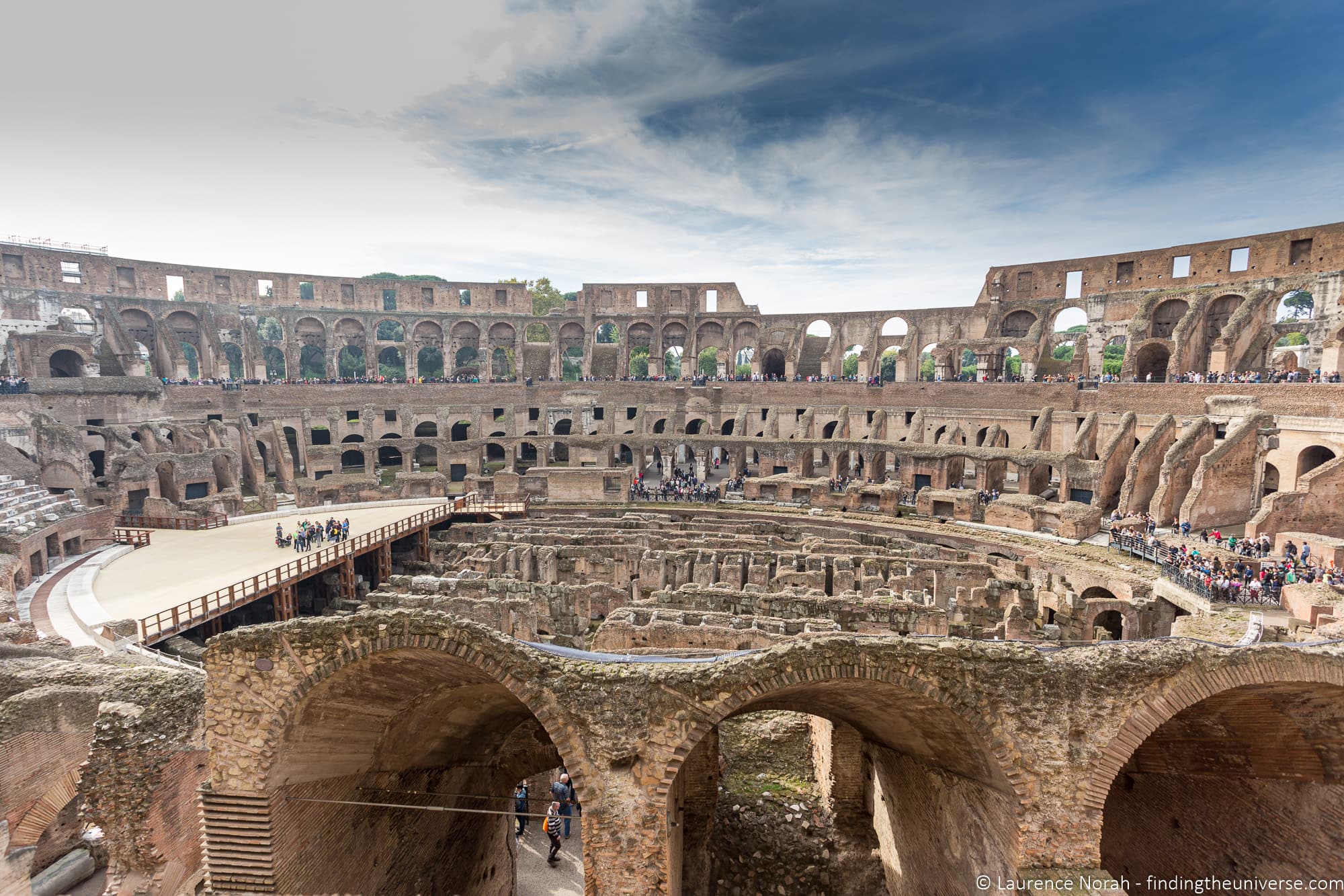 what is underneath the colosseum called