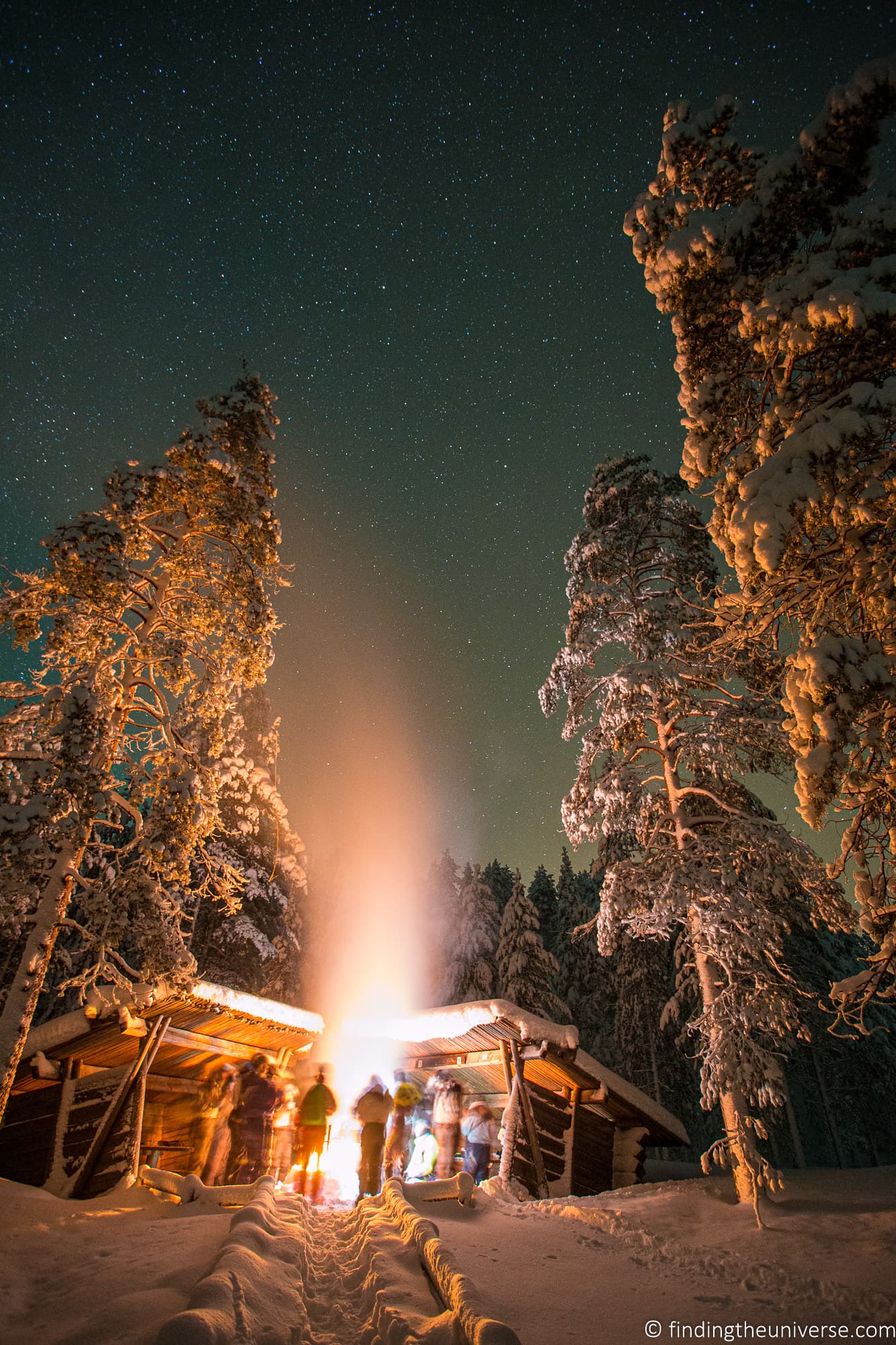 finland winter night
