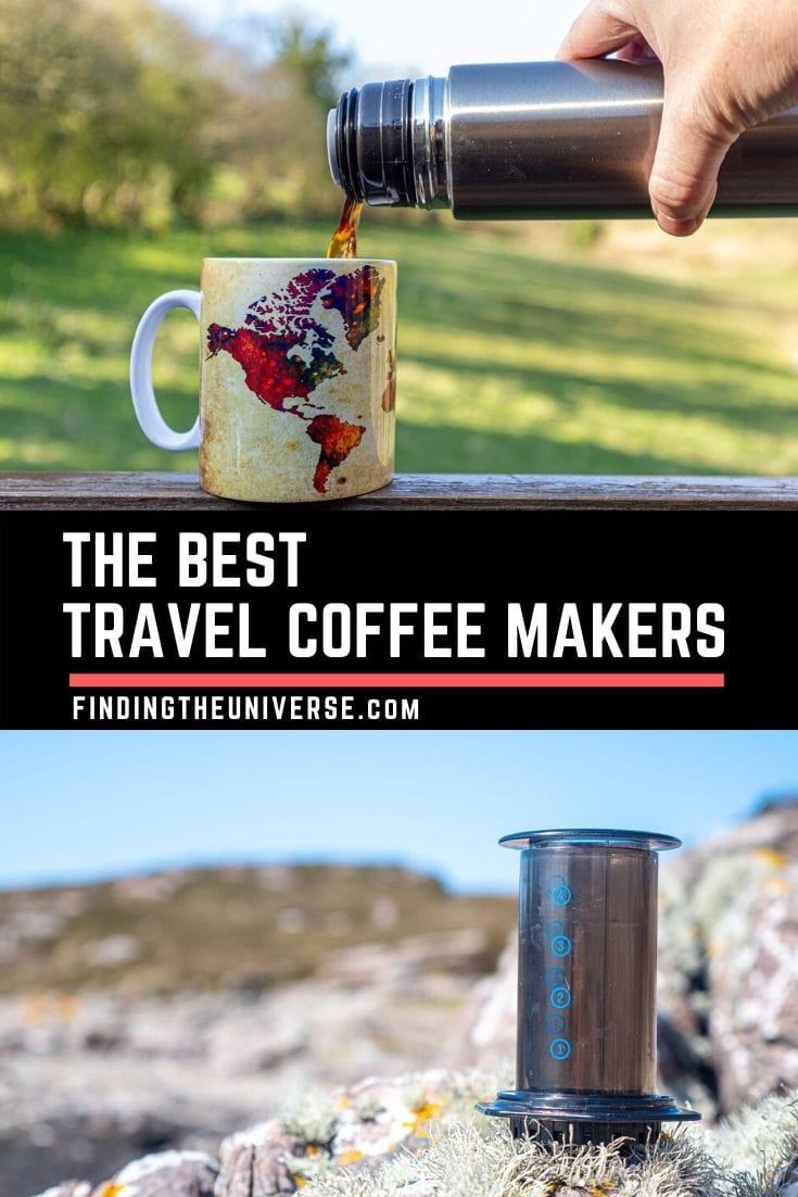 A guide to the best travel coffee makers. Includes options across all budgets, as well as types of coffee, from drip coffee to portable espresso makers