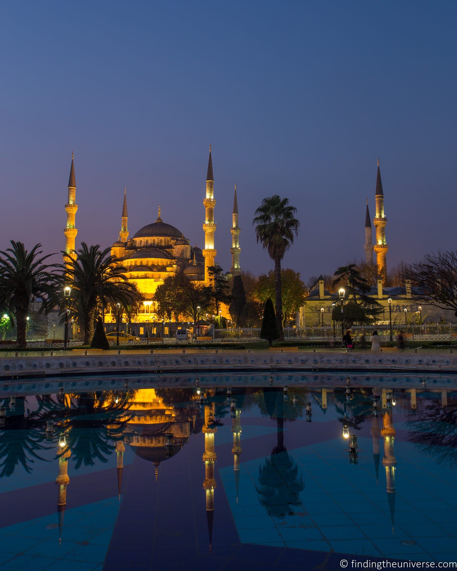 Blue Mosque reflection Istanbul Turkey