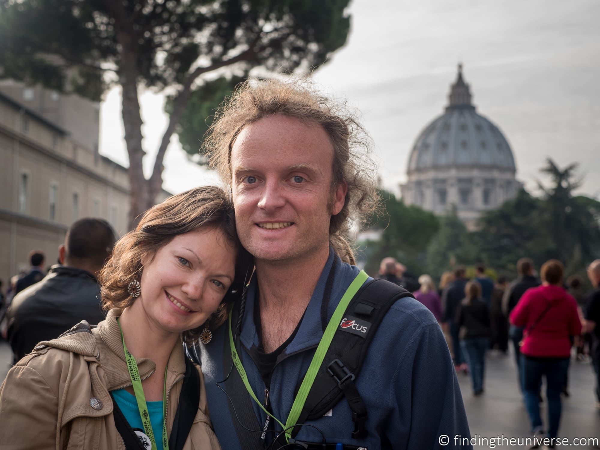Laurence and Jessica Norah at St. Peter's Basilica